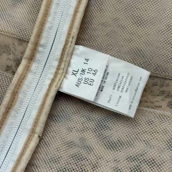 🆕 BRONX & BANCO 🧿 NWOT Courtney Long Sleeve White Lace Mini Dress, Sz XL US 10 - Picture 16 of 16